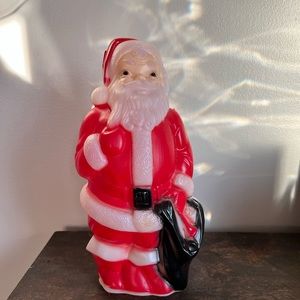 Vintage blow mold Santa